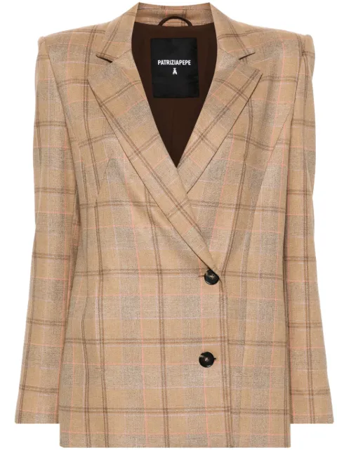 Patrizia Pepe embroidered canvas blazer