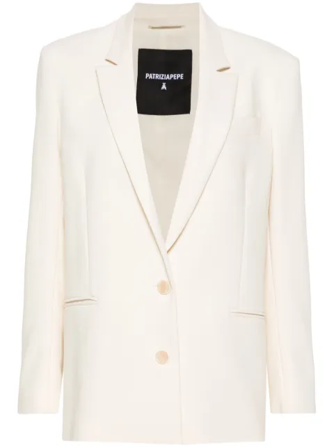 Patrizia Pepe buttoned twill blazer