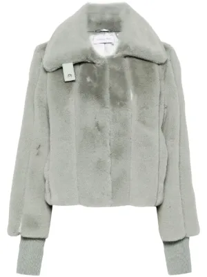 Patrizia Pepe leather-effect shirt jacket - Black | £234.00