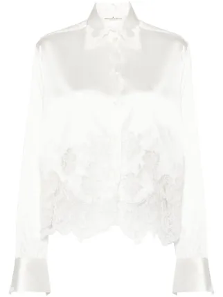 Ermanno Scervino White Ramie Shirt