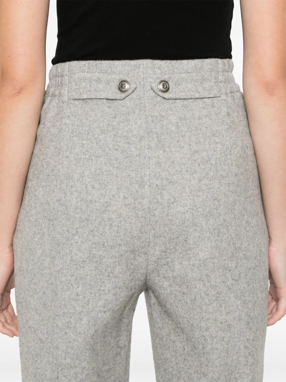 Ermanno Scervino High waist broek Grijs