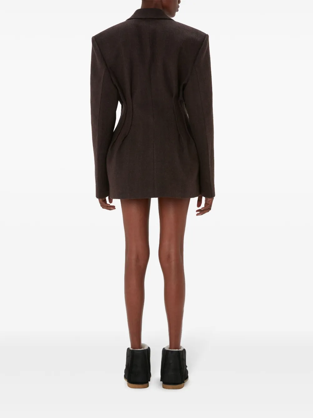 JW Anderson Hourglass blazer met dubbele rij knopen Groen
