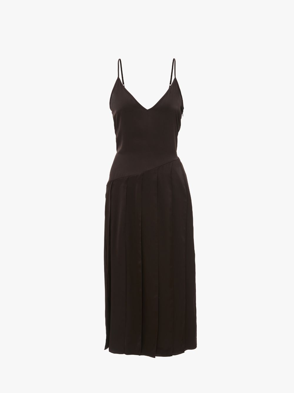 Shop Jw Anderson Ribbon Panel Dress In Brown