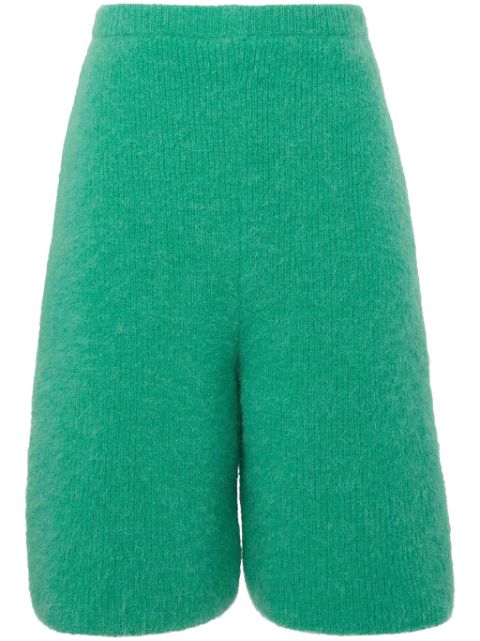 JW Anderson logo-appliqué knit bermuda shorts