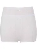 JW Anderson double-layer pointelle shorts - White