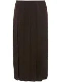 JW Anderson ribbon-panel midi skirt - Brown