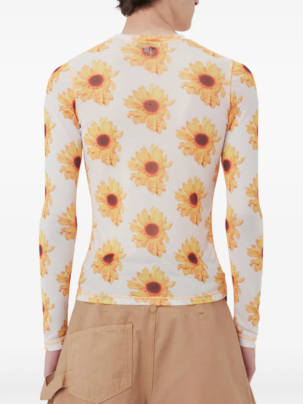 JW Anderson floral-print sheer top Women