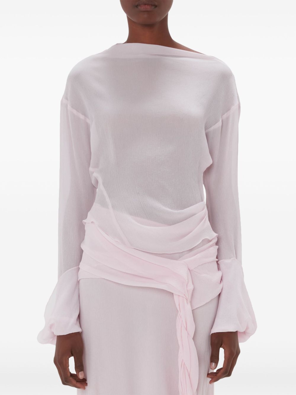 JW Anderson sheer long-sleeve top Women