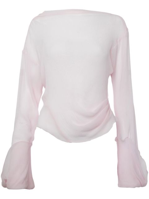 JW Anderson sheer long-sleeve top Women