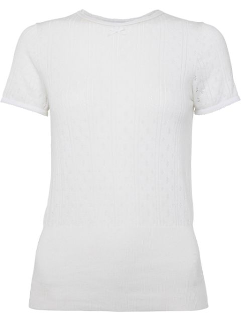 JW Anderson pointelle cap-sleeve top Women