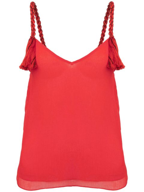 JW Anderson tassel-strap V-neck top Women