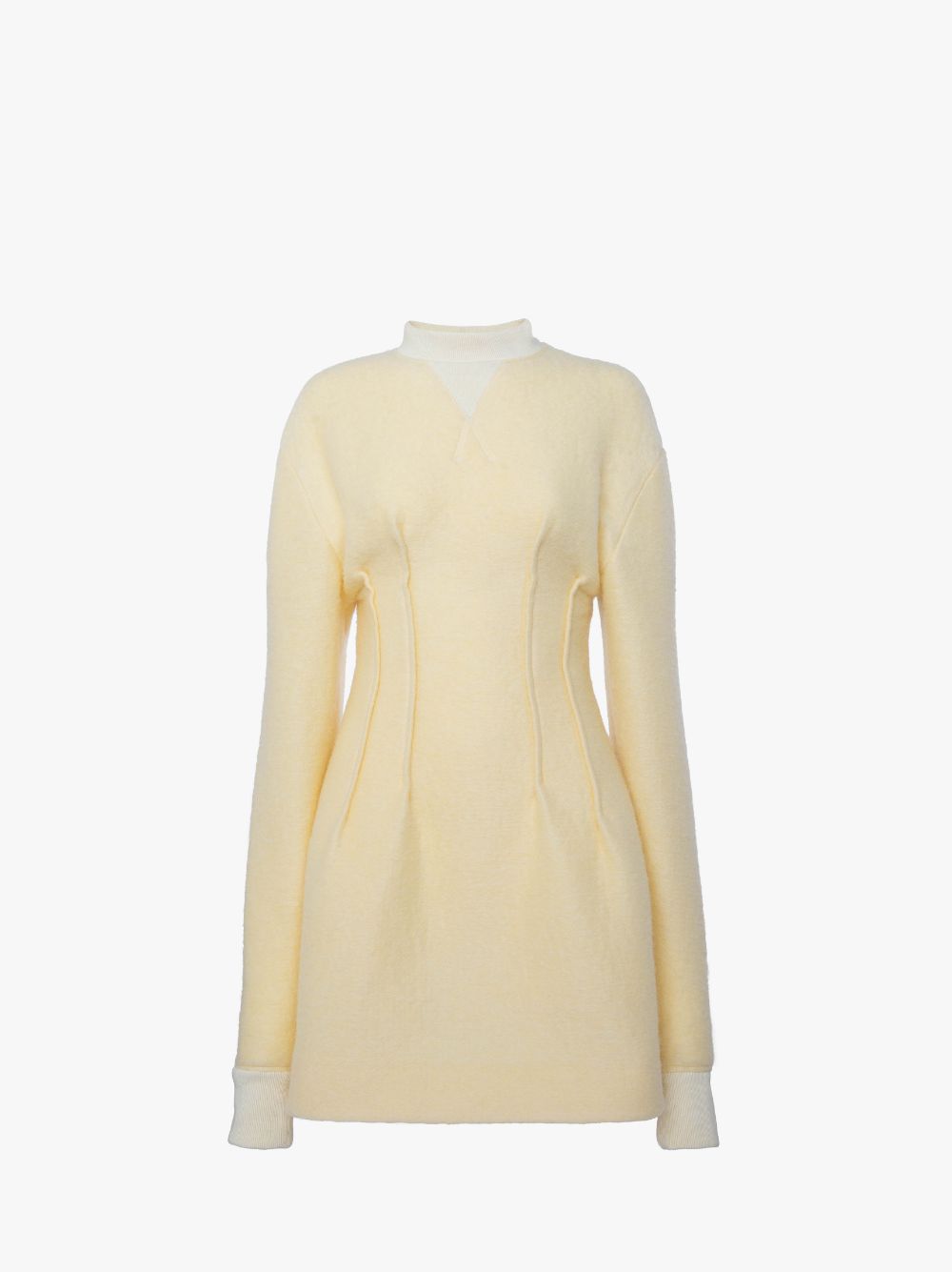 JW ANDERSON TEXTURED LONG SLEEVE HOURGLASS DRESS 