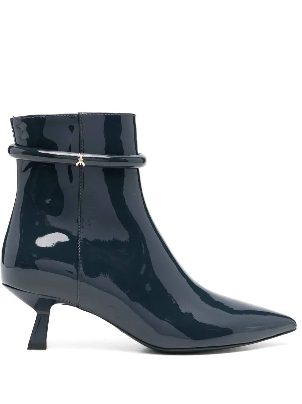Patrizia Pepe 60mm logo-plaque boots Grey