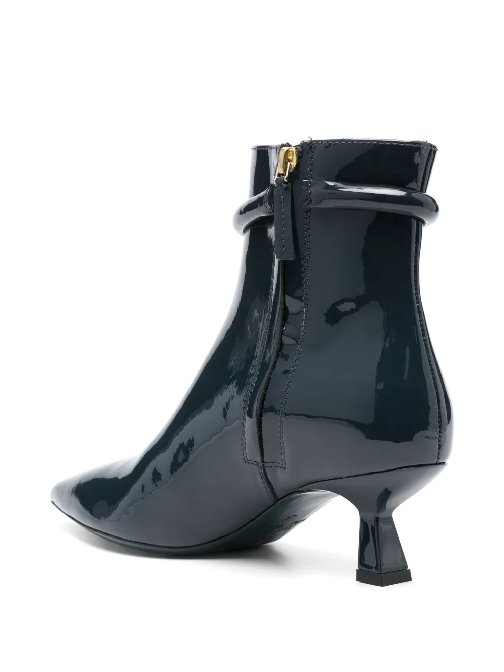 Patrizia Pepe 60mm logo-plaque boots Grey