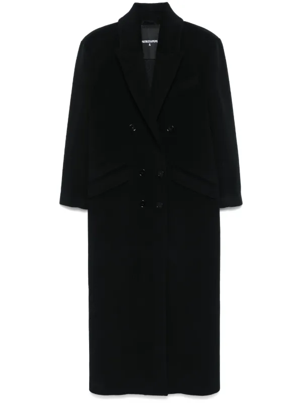 Patrizia Pepe ダブルコート | ブラック | FARFETCH JP