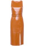 Patrizia Pepe belted midi dress - Brown