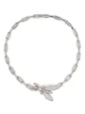 Patrizia Pepe rhinestone-embellished necklace - Silver