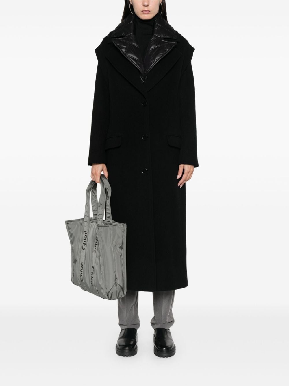 Patrizia Pepe cloth coat - Zwart