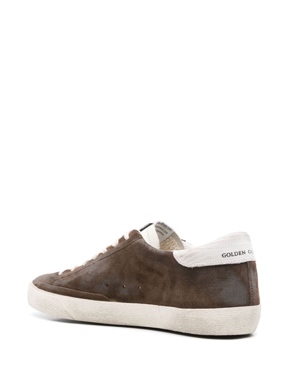 Golden Goose Super-Star gerafelde sneakers Bruin