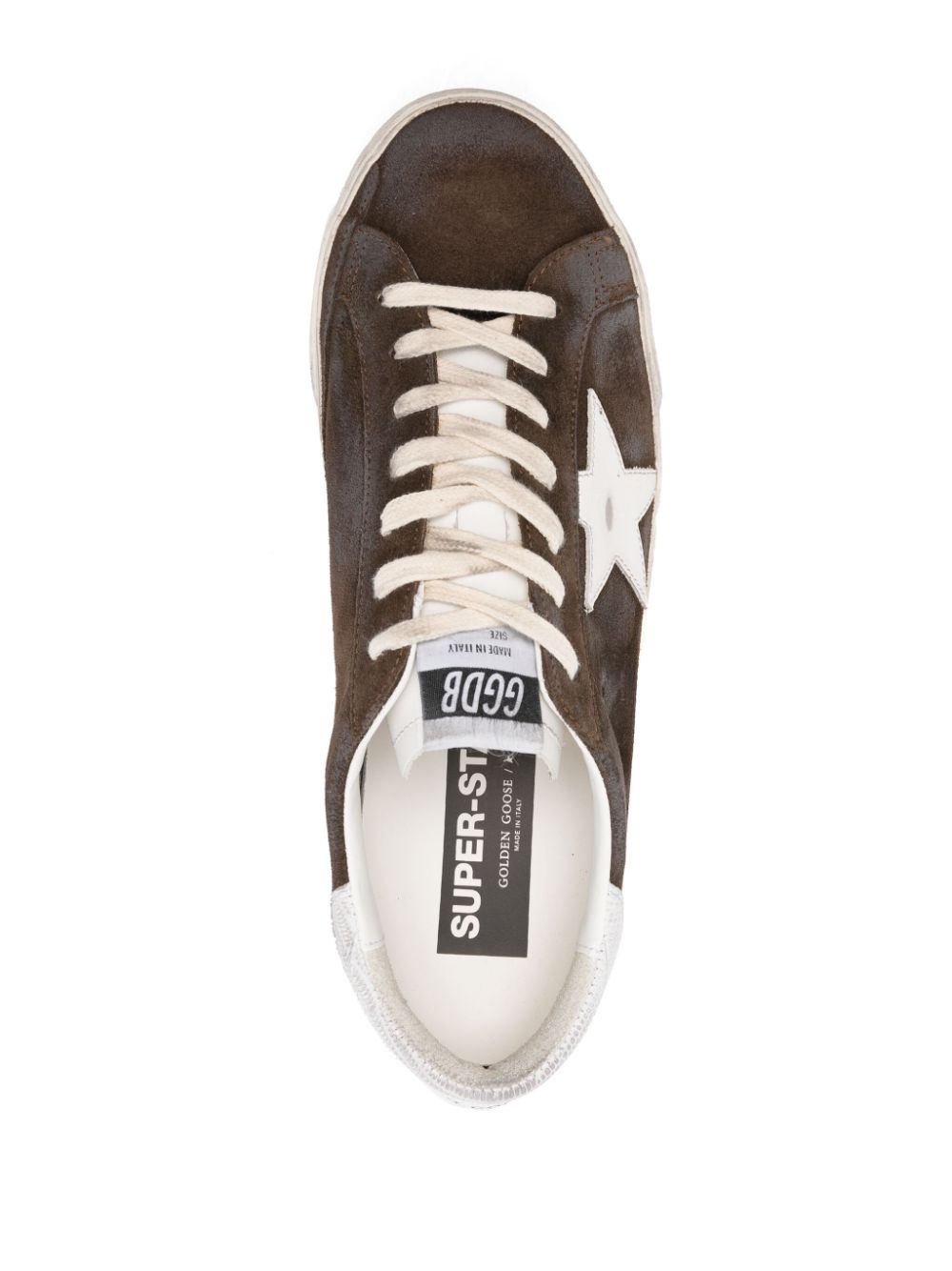 Golden Goose Super-Star gerafelde sneakers Bruin