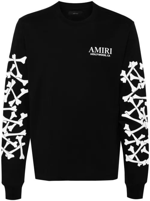 AMIRI t-shirt Bones Stacked - Noir - AMIRI - Modalova