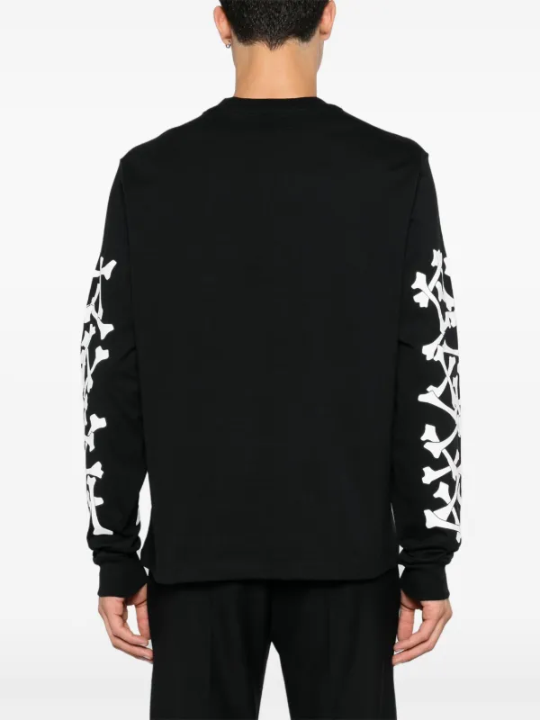 AMIRI Bones Stacked T-shirt | Black | FARFETCH