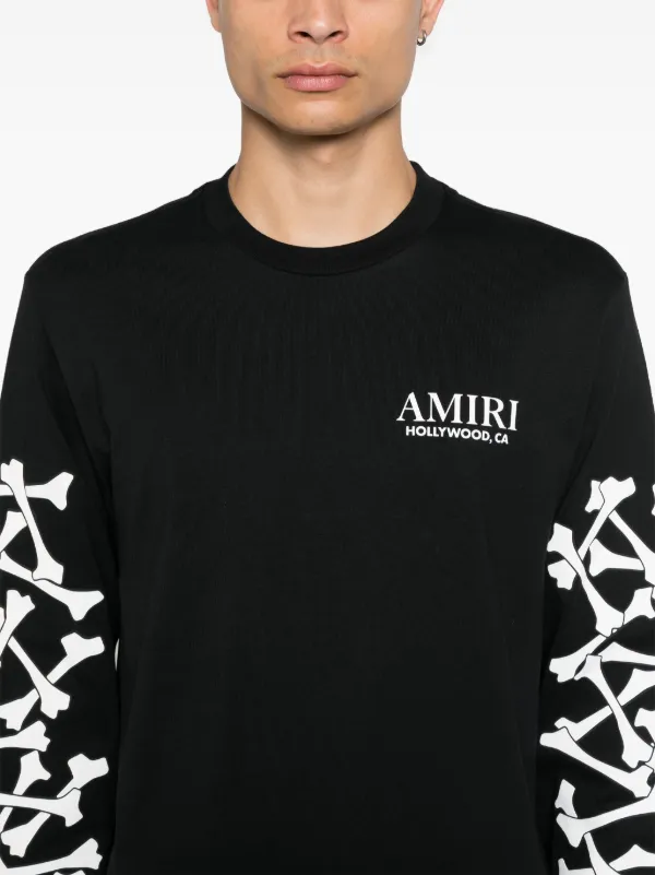 AMIRI Bones Stacked T-shirt | Black | FARFETCH AZ