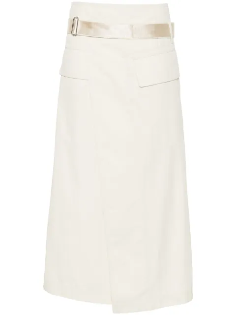 Helmut Lang wrap midi skirt
