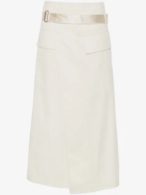 Helmut Lang wrap midi skirt
