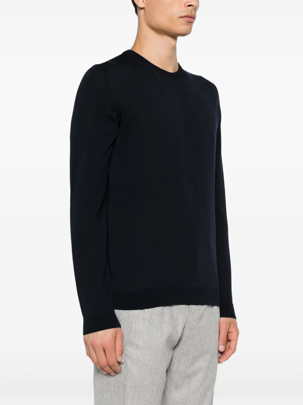 Roberto Collina Wollen sweater Blauw