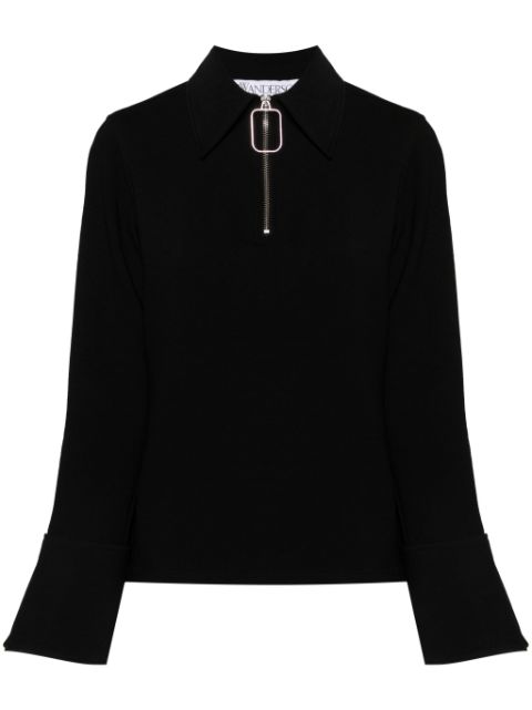 JW Anderson spread-collar crepe sweatshirt Women