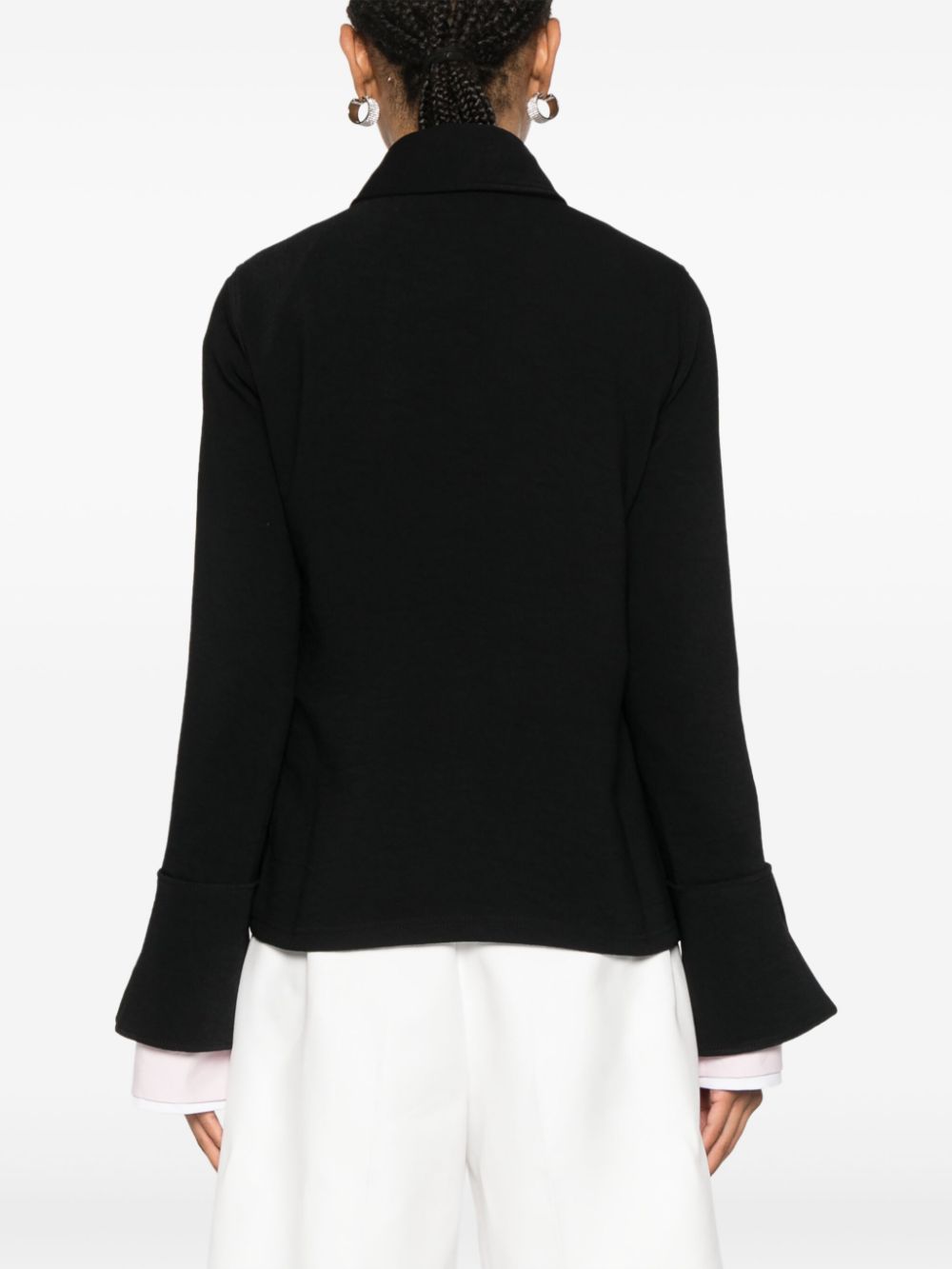 JW Anderson spread-collar crepe sweatshirt Women