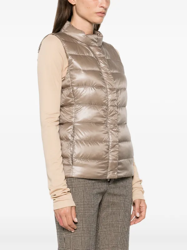 Herno Giulia Gilet | Brown | FARFETCH AU