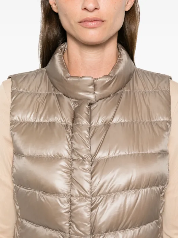 【HERNO】GIULIA DOWN VEST Herno Giulia Quilted Down Vest In Blue | ModeSens