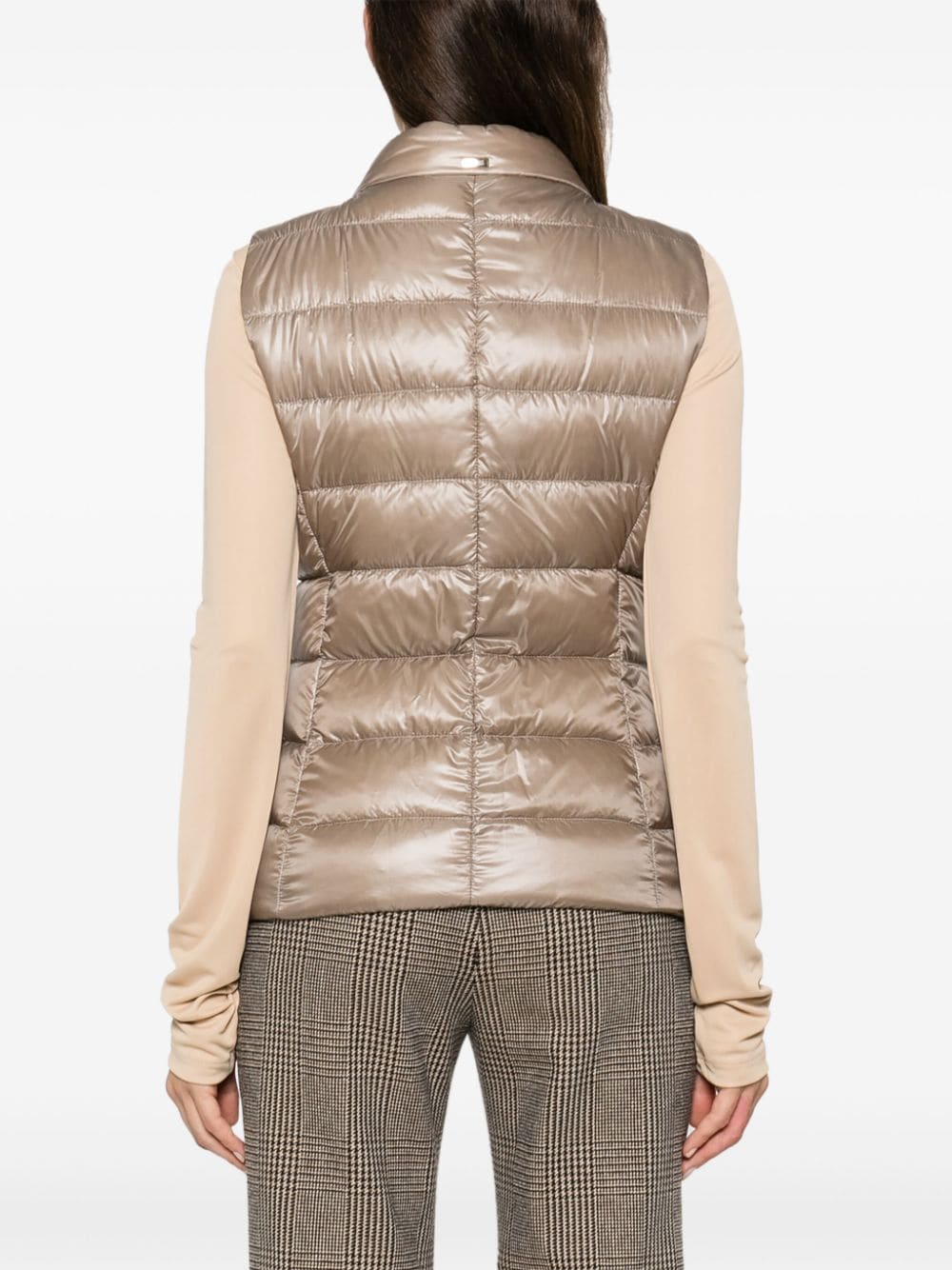 Shop Herno Giulia Gilet In Brown