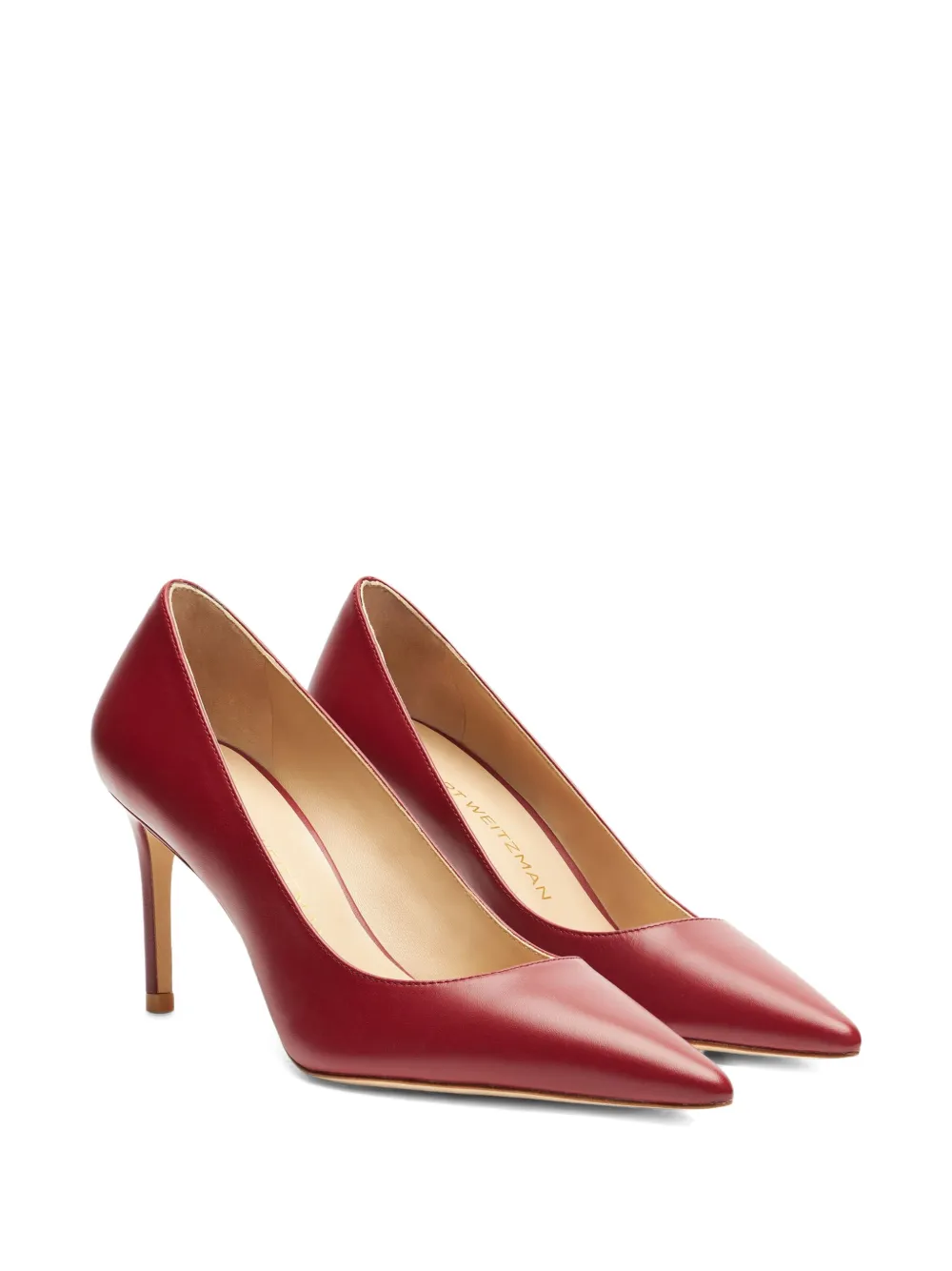 Stuart Weitzman Pumps met puntige neus Rood