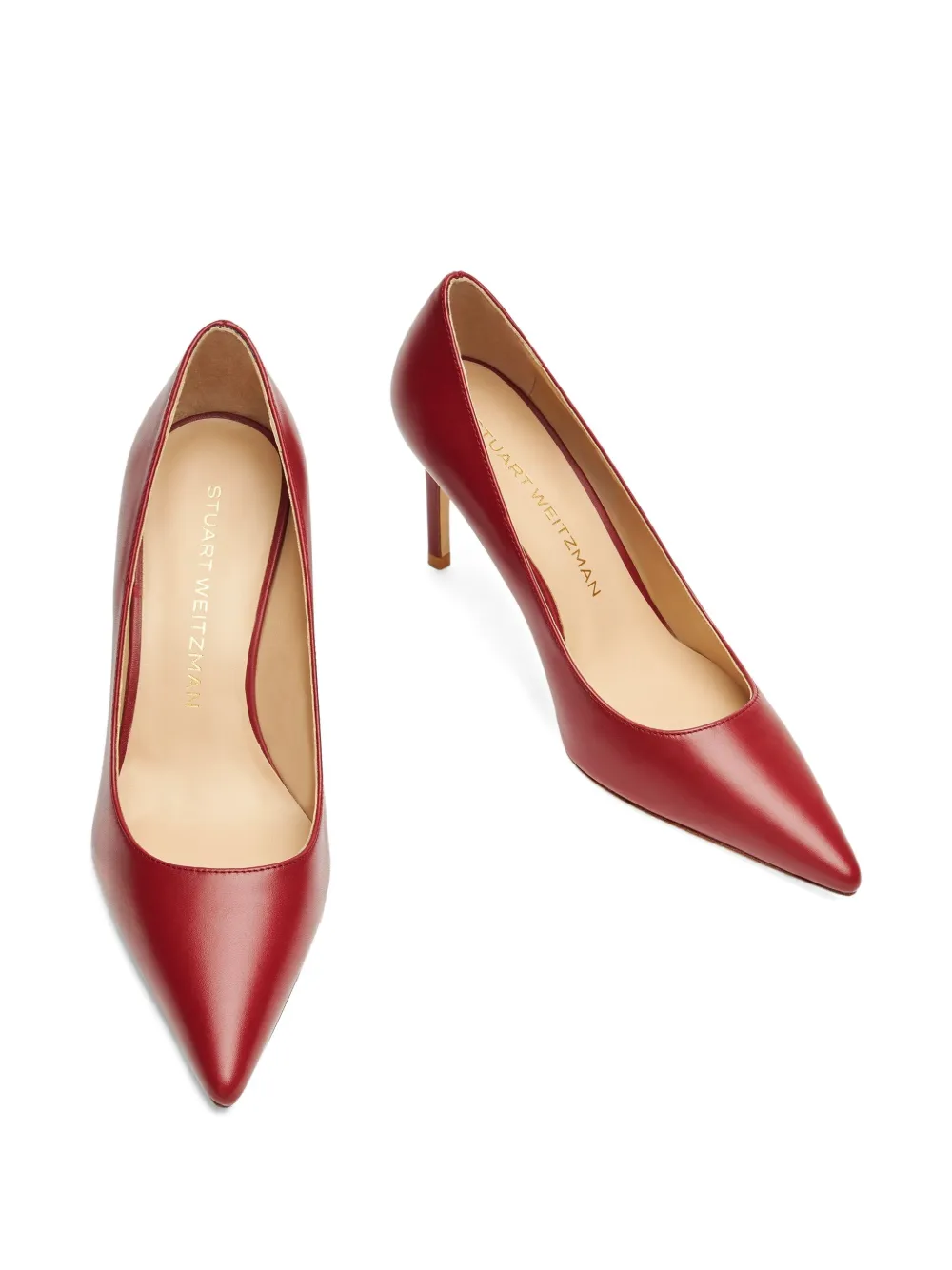 Stuart Weitzman Pumps met puntige neus Rood