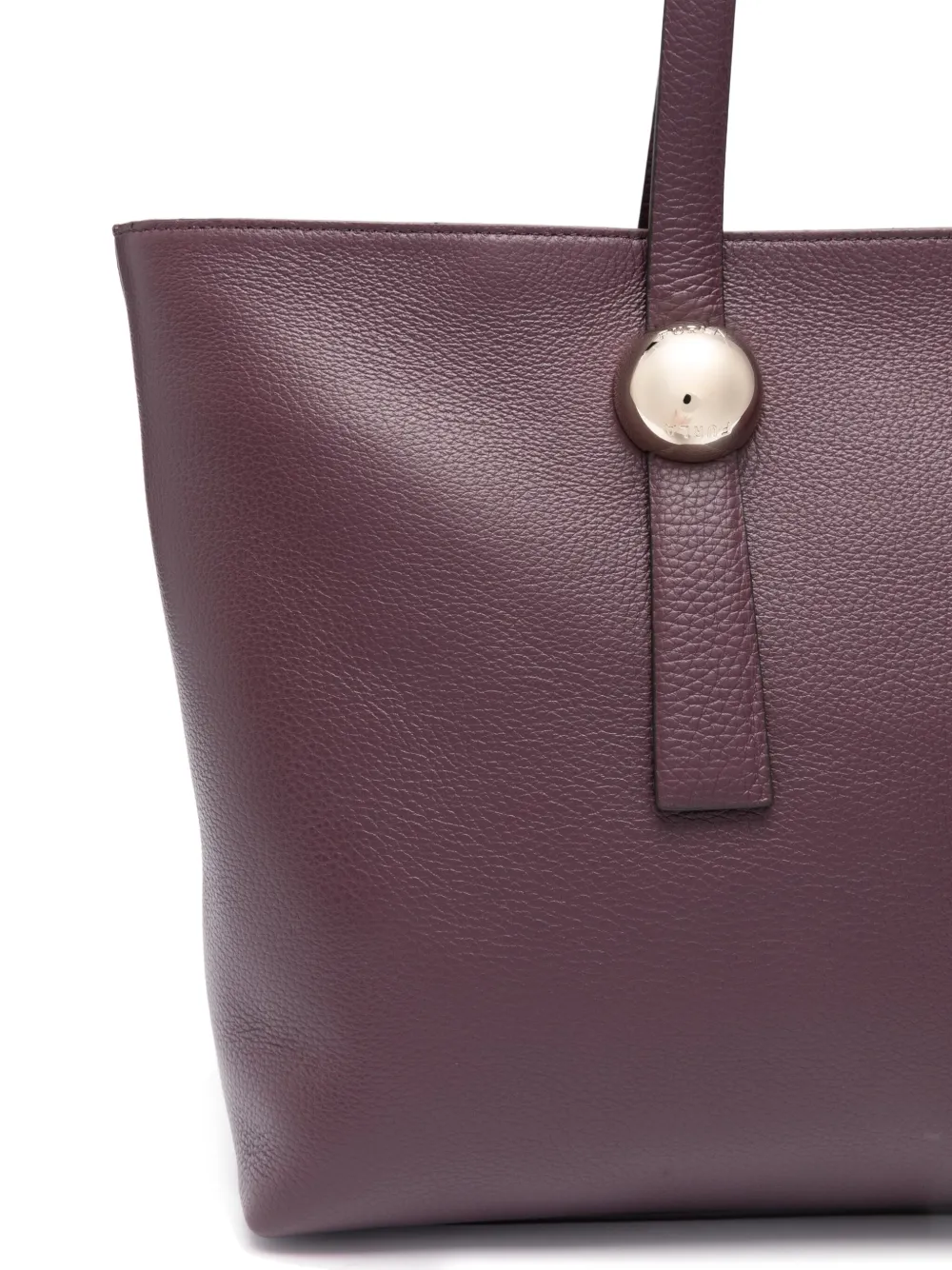 Furla Leather Tote Bag In Purple