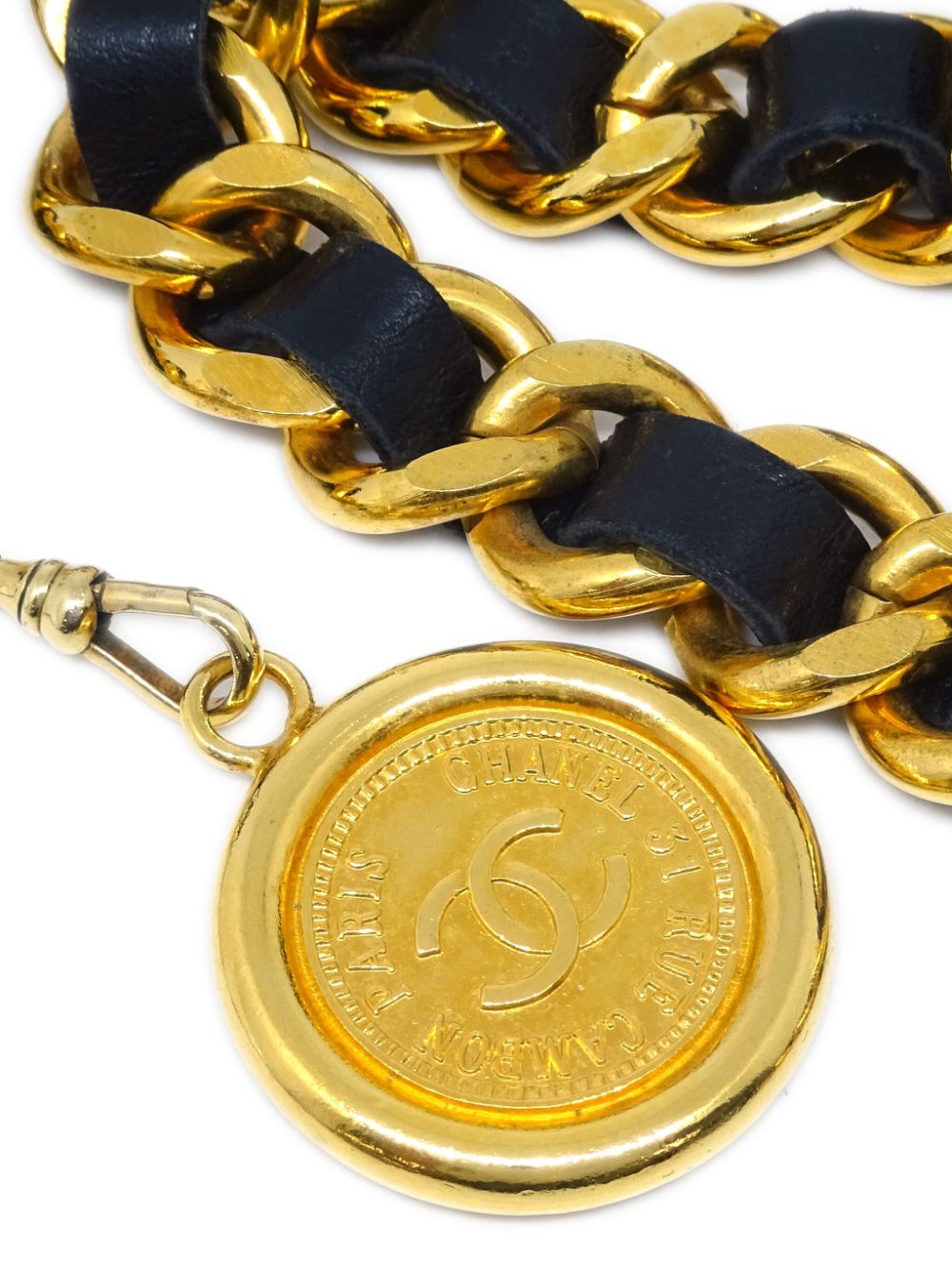 CHANEL 1990-2000s Medallion chain belt Women