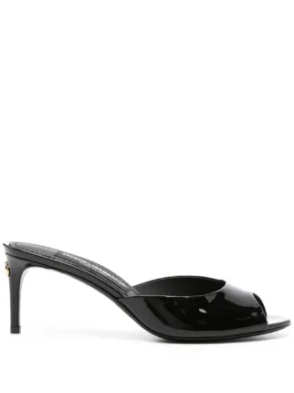 【Dolce&Gabbana】Keira クロッグサンダル DOLCE&GABBANA Keira embellished patent-leather sandals | NET