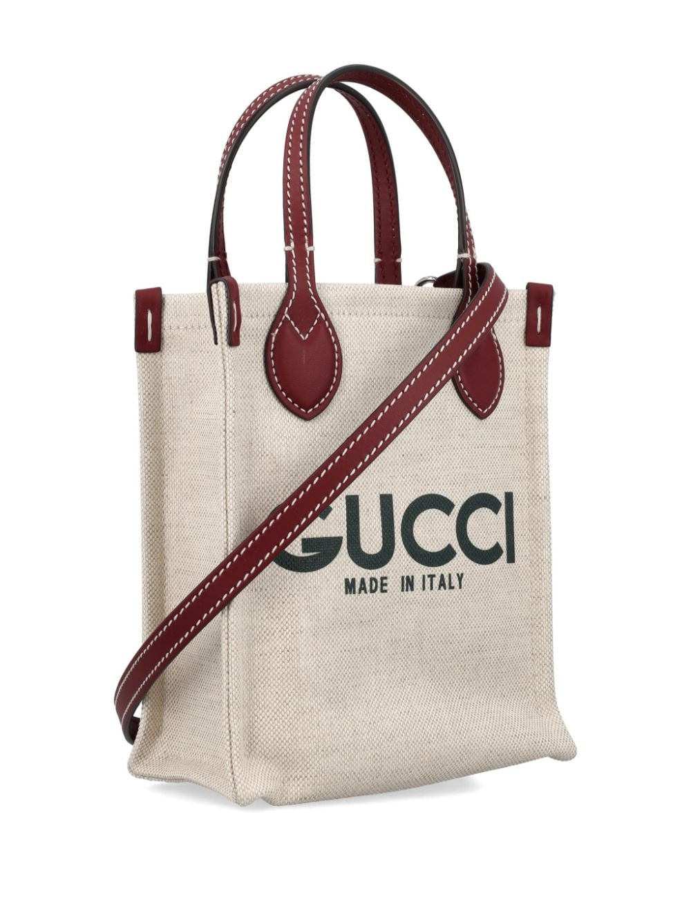 Shop Gucci Logo-print Tote Bag In Neutrals