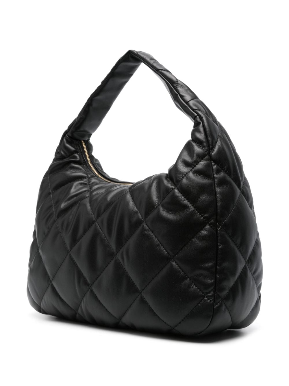 TWINSET Oval T quilted tote bag - Zwart