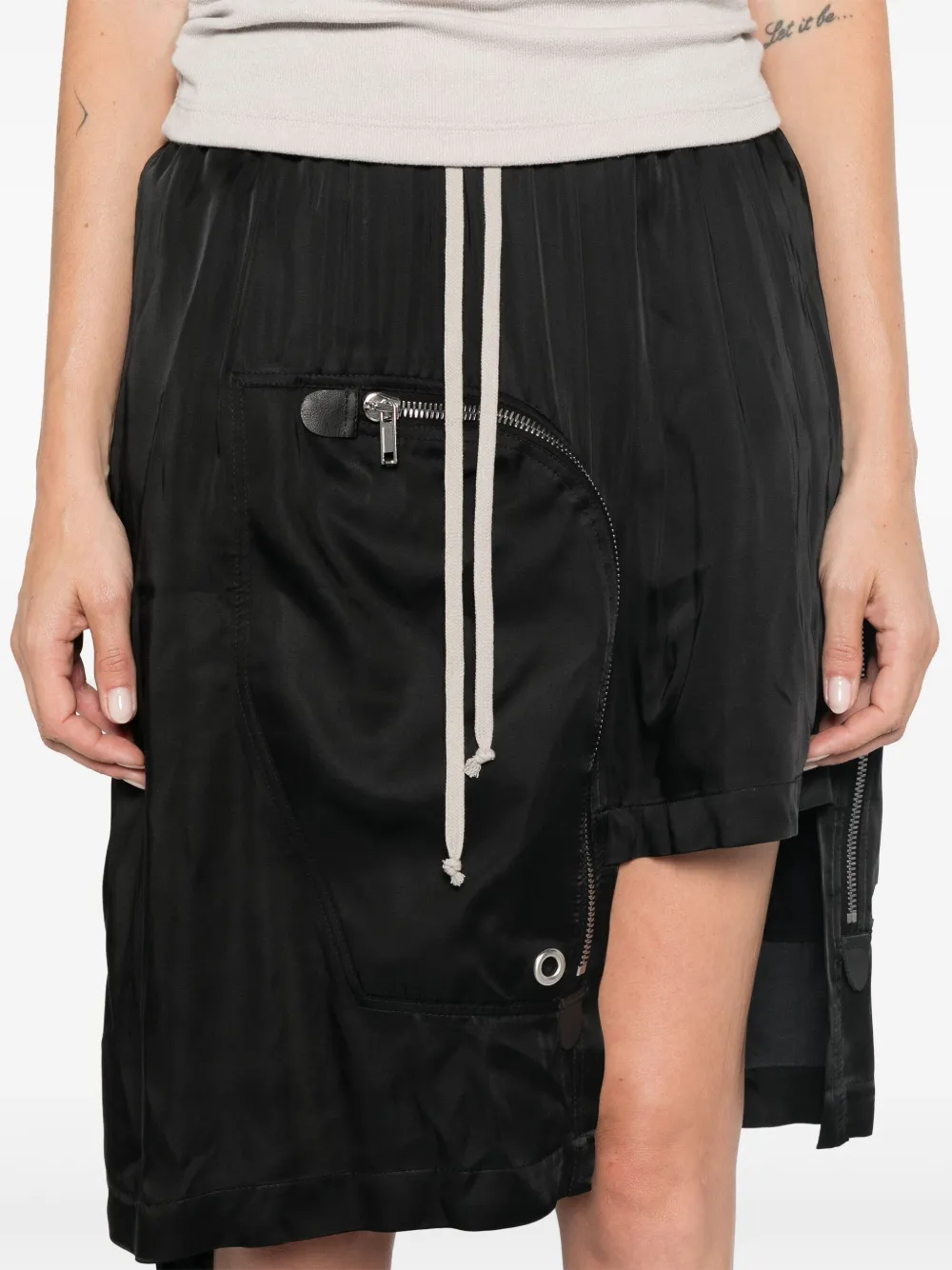 Rick Owens Dracca midi-rok Zwart