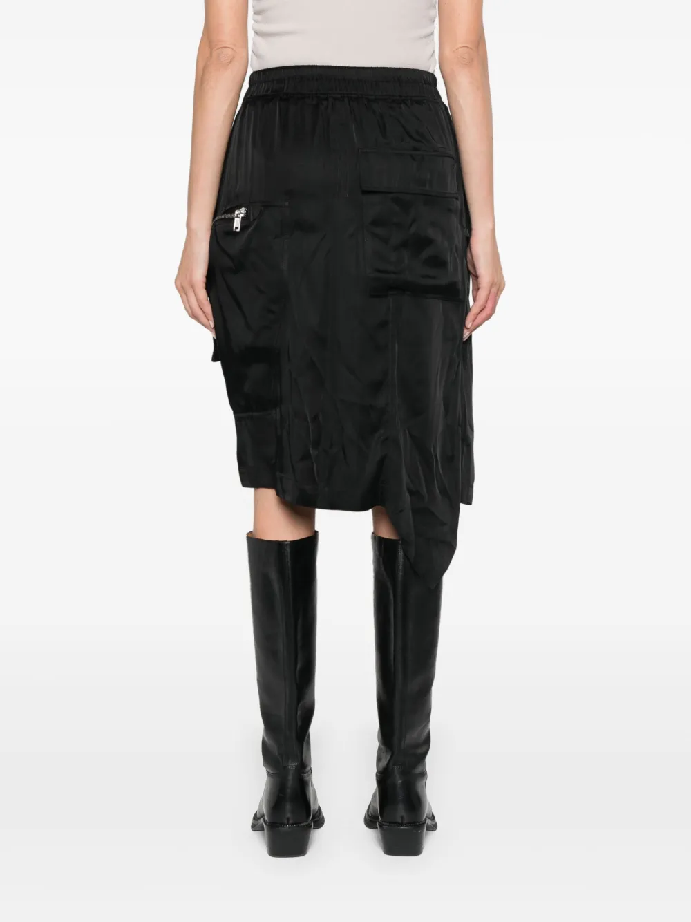 Rick Owens Dracca midi-rok Zwart