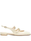 Stuart Weitzman slingback buckle flats - Neutrals