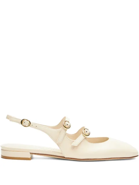 Stuart Weitzman حذاء مسطح بسير خلفي ومشبك