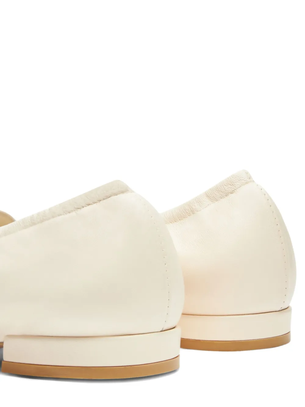 Stuart Weitzman bow-detail leather loafers White