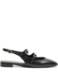 Stuart Weitzman slingback buckle flats - Black