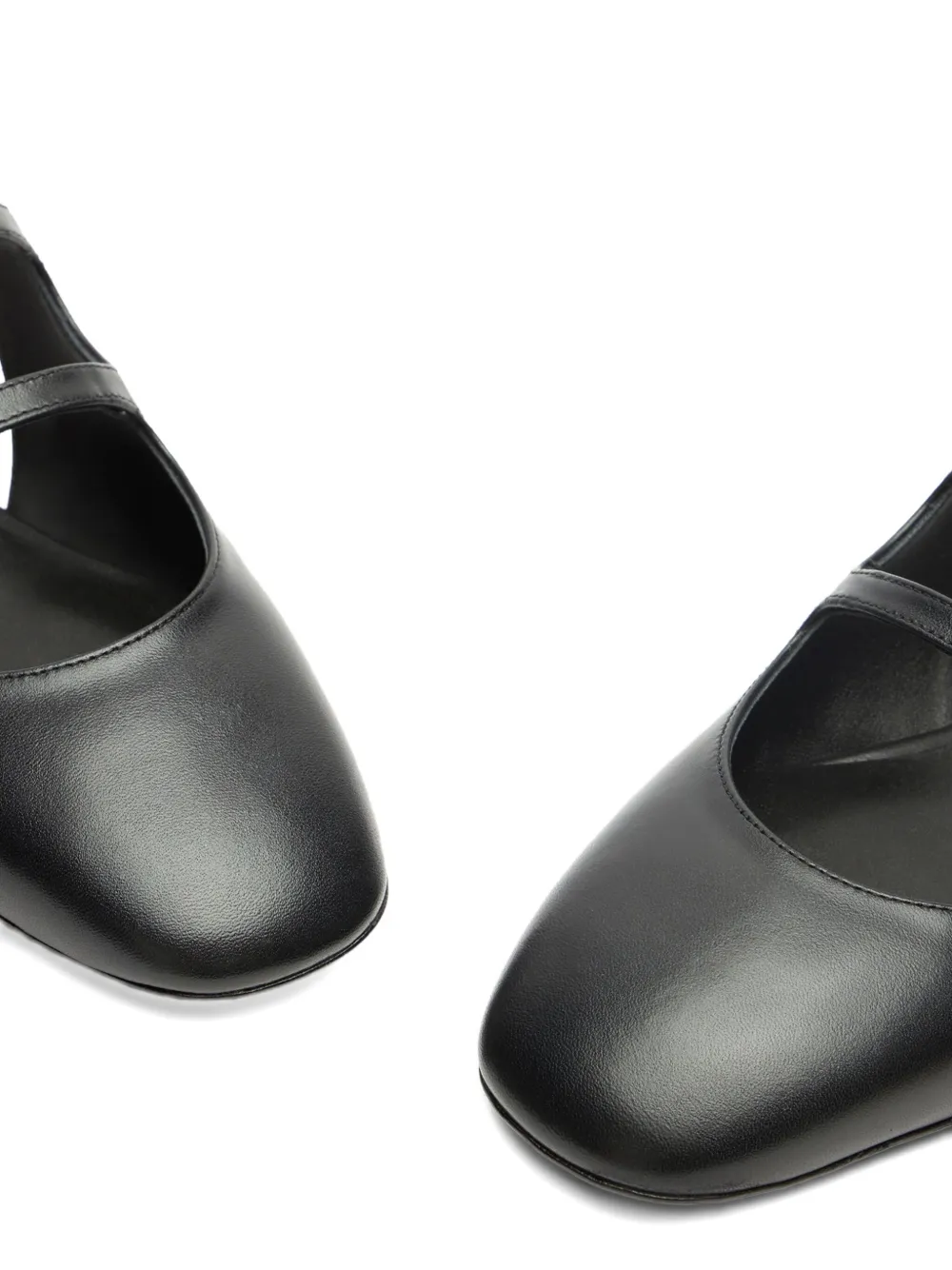 Stuart Weitzman slingback buckle flats Black