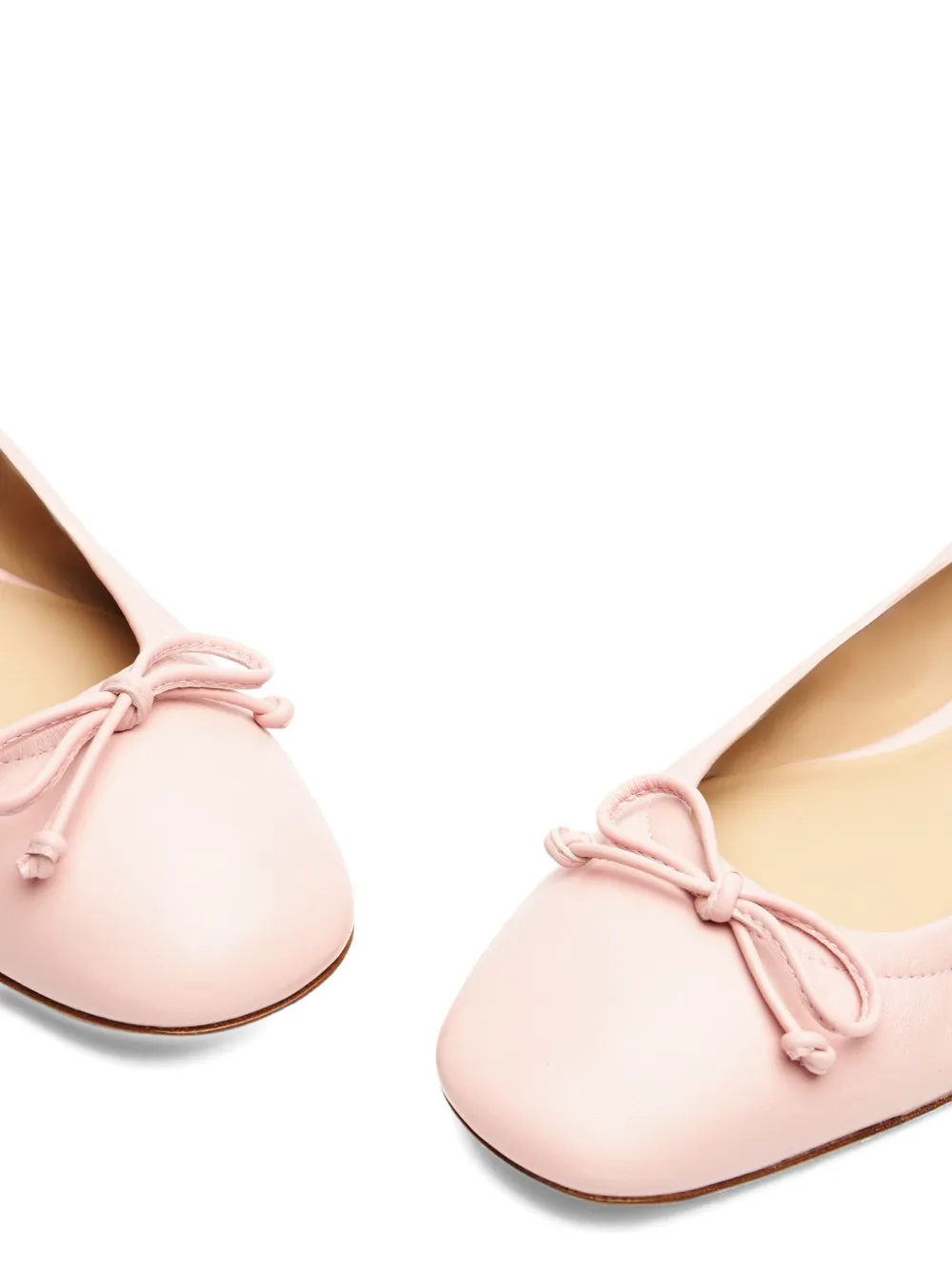 Stuart Weitzman Bria bow-detail ballet flats Pink